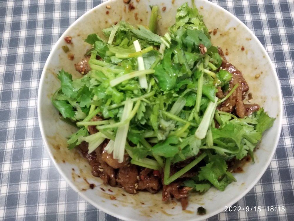 超级快手香菜拌牛肉