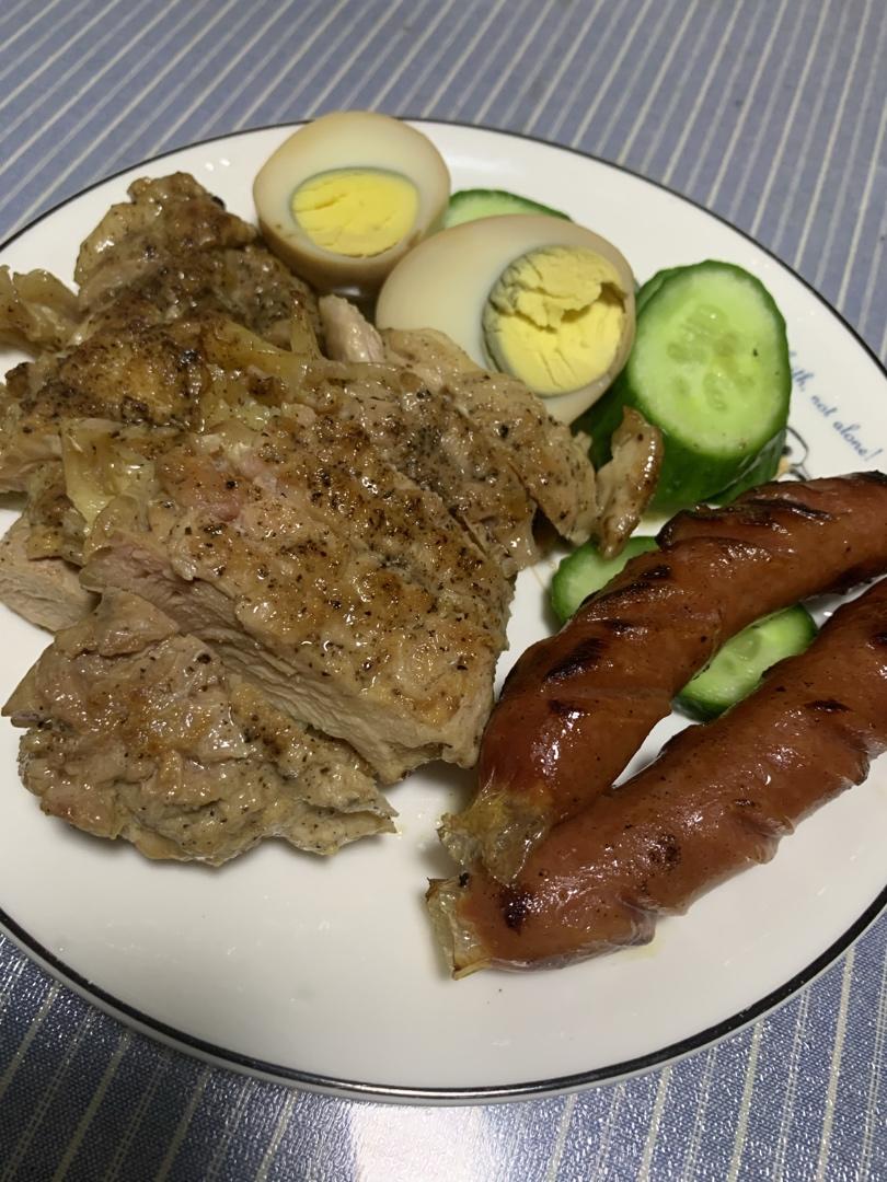 狂推荐的无油脆皮煎鸡腿排