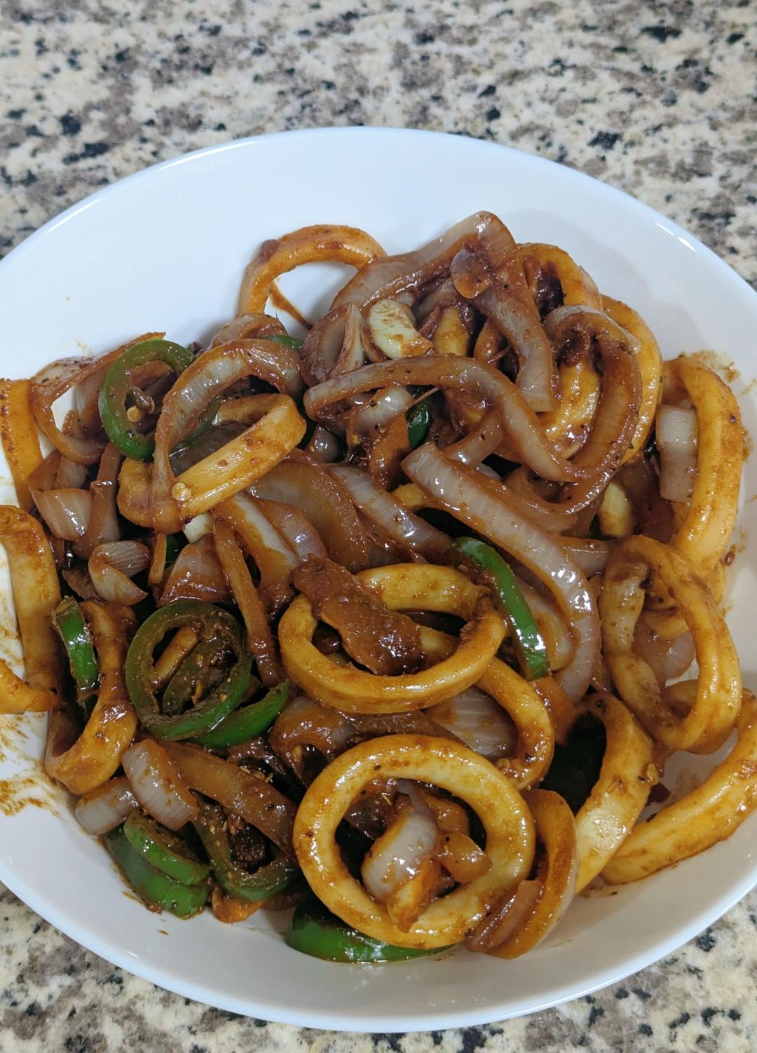 最好吃的酱爆鱿鱼圈