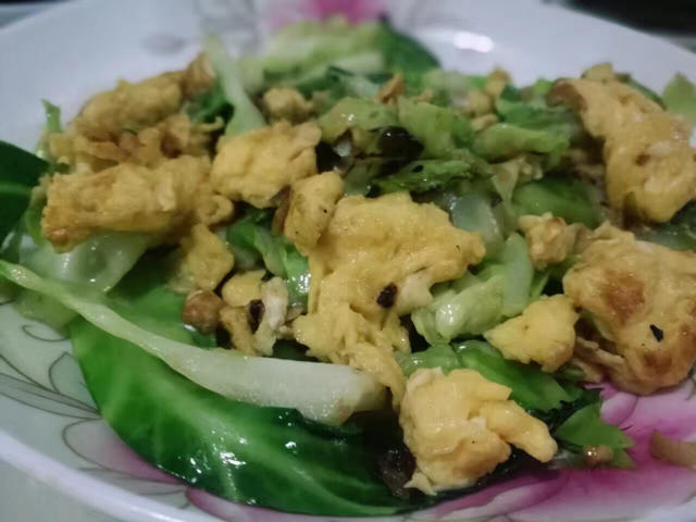 卷心菜炒鸡蛋
