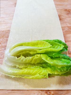 清爽不油腻减脂又健康的豆皮生菜卷的做法 步骤6