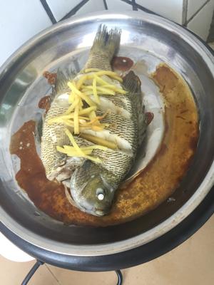 电饭锅蒸太阳鱼的做法 步骤3