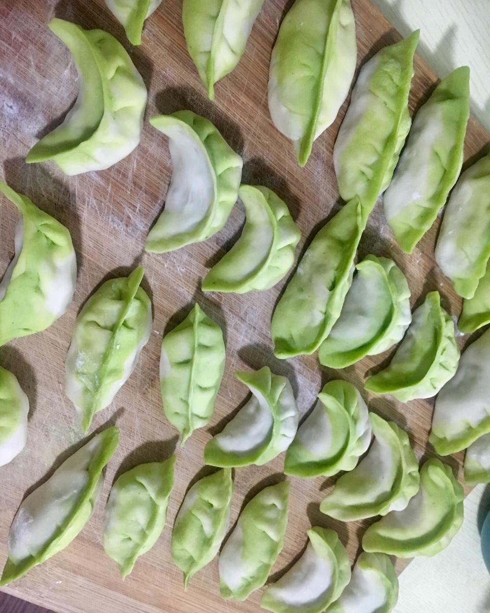 翡翠白菜饺
