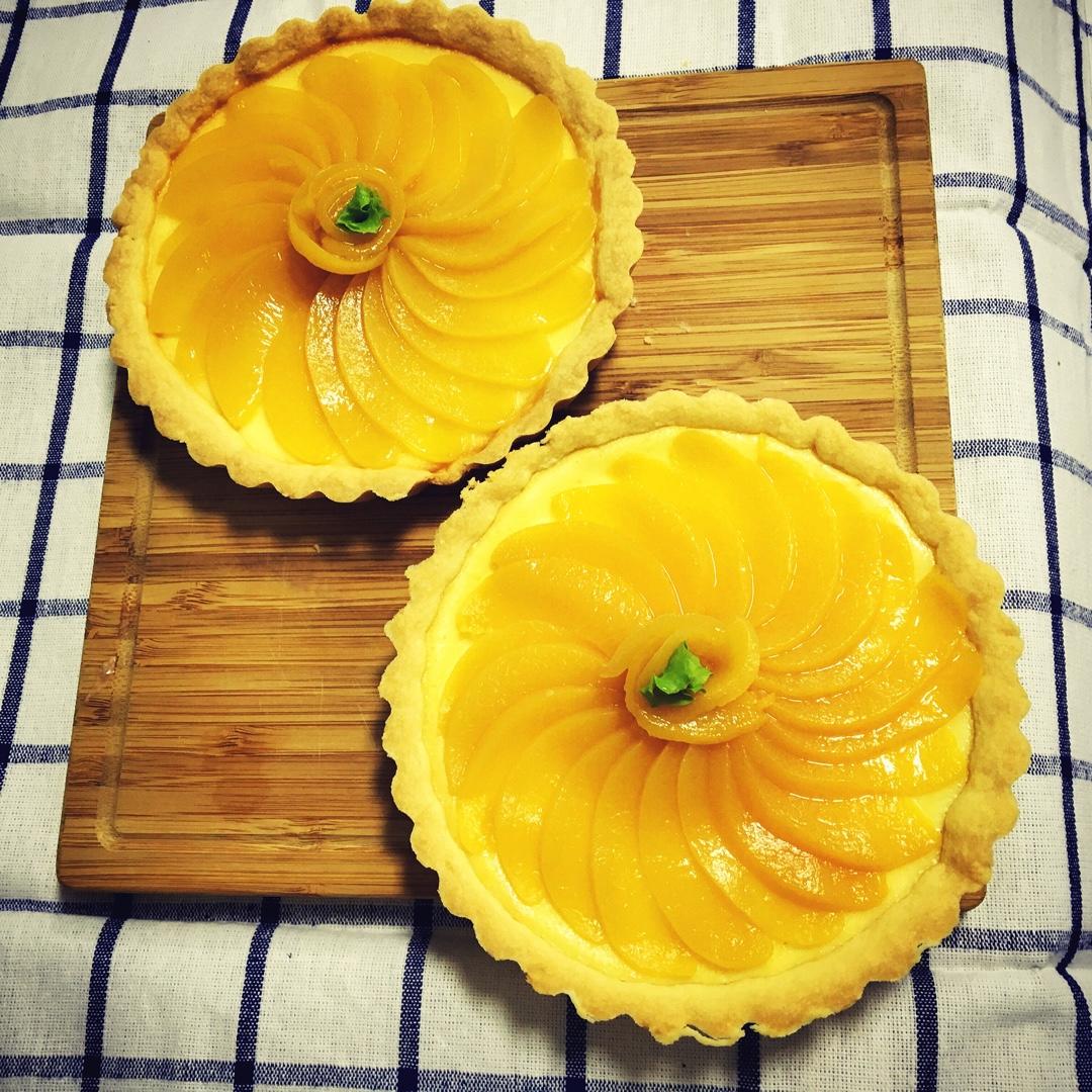 清爽黄桃乳酪派