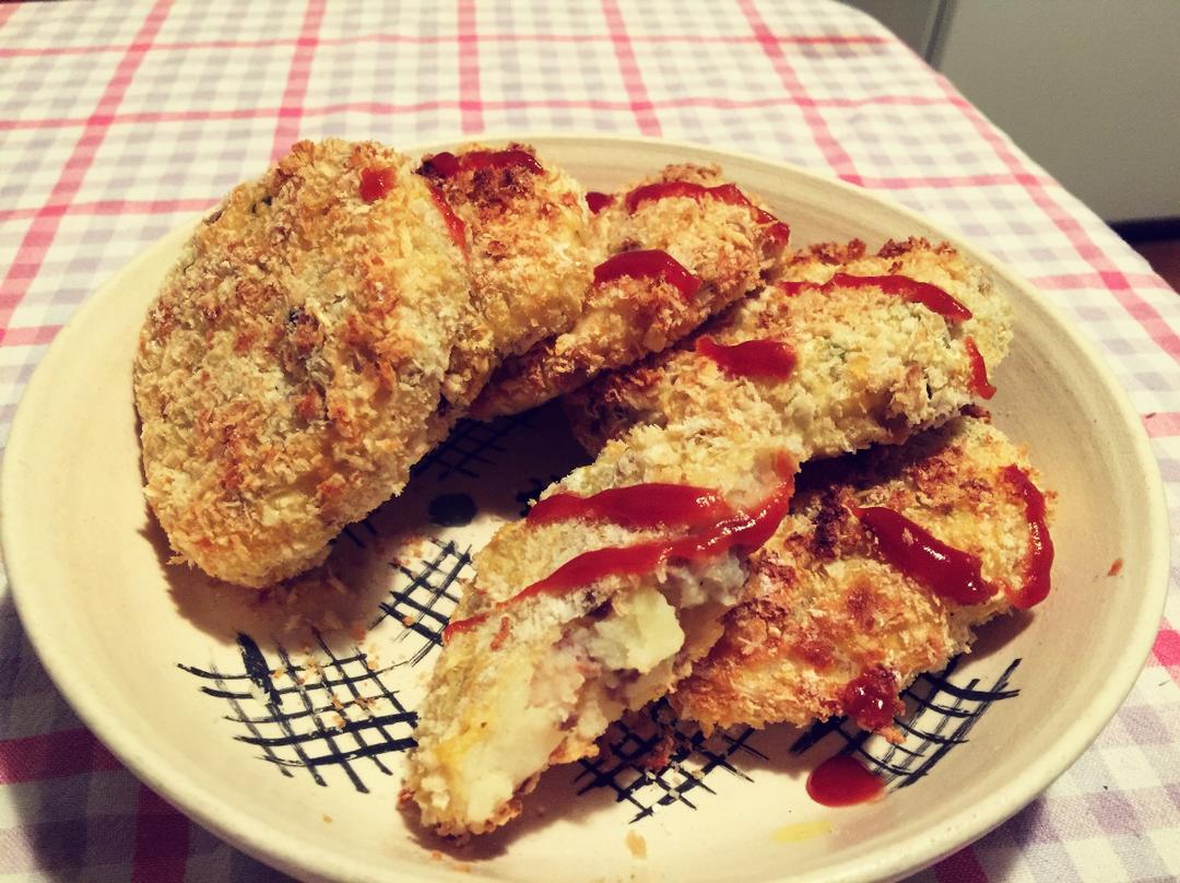烤箱版日式土豆可乐饼