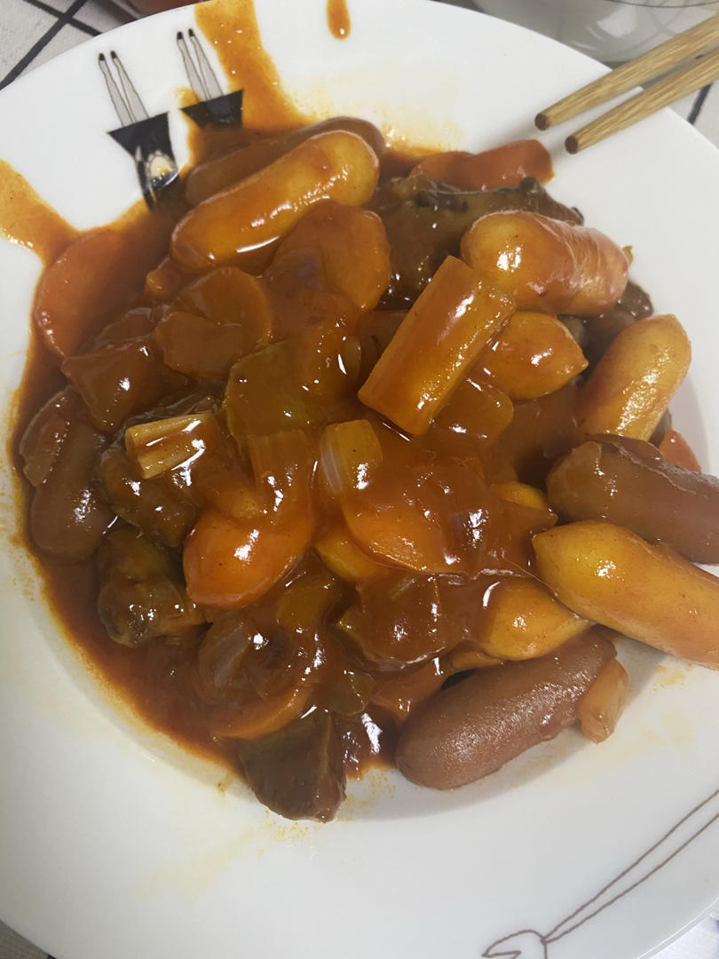 韩式辣炒年糕（or网红芝士套路之芝心年糕）