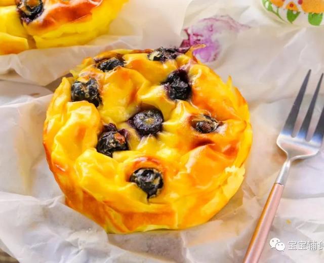 爆浆蓝莓蛋糕 宝宝辅食食谱的做法