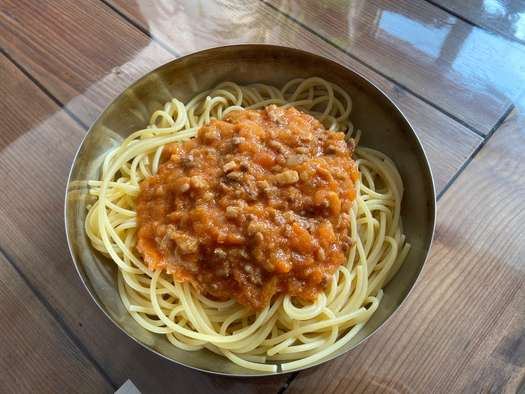 （完胜必胜客的）番茄肉酱意大利面～