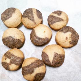 双色大理石纹饼干制作方法（花纹整形详细图解版）