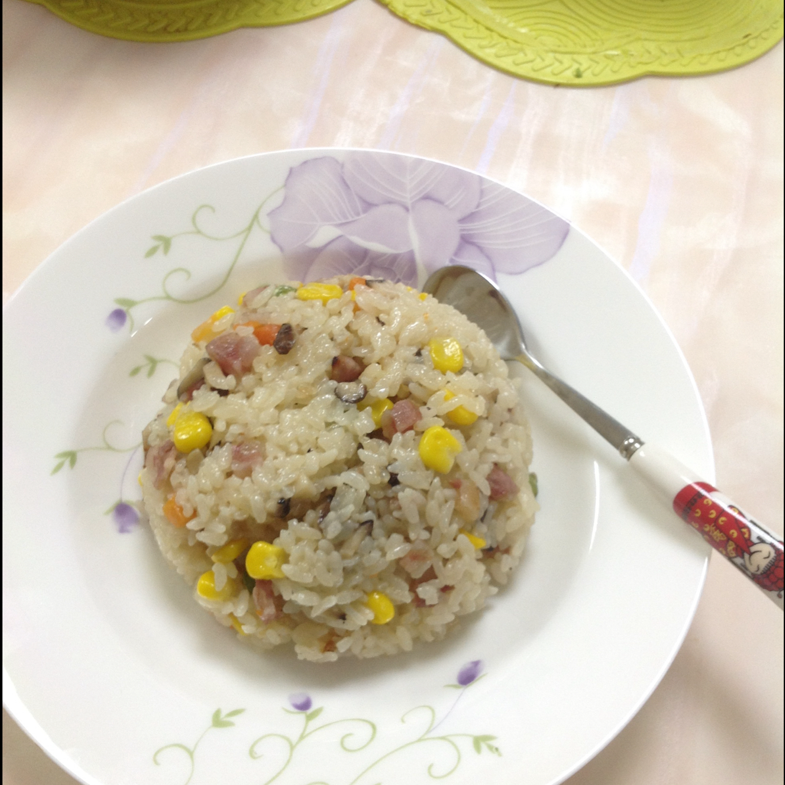 电饭锅版香菇腊肠饭