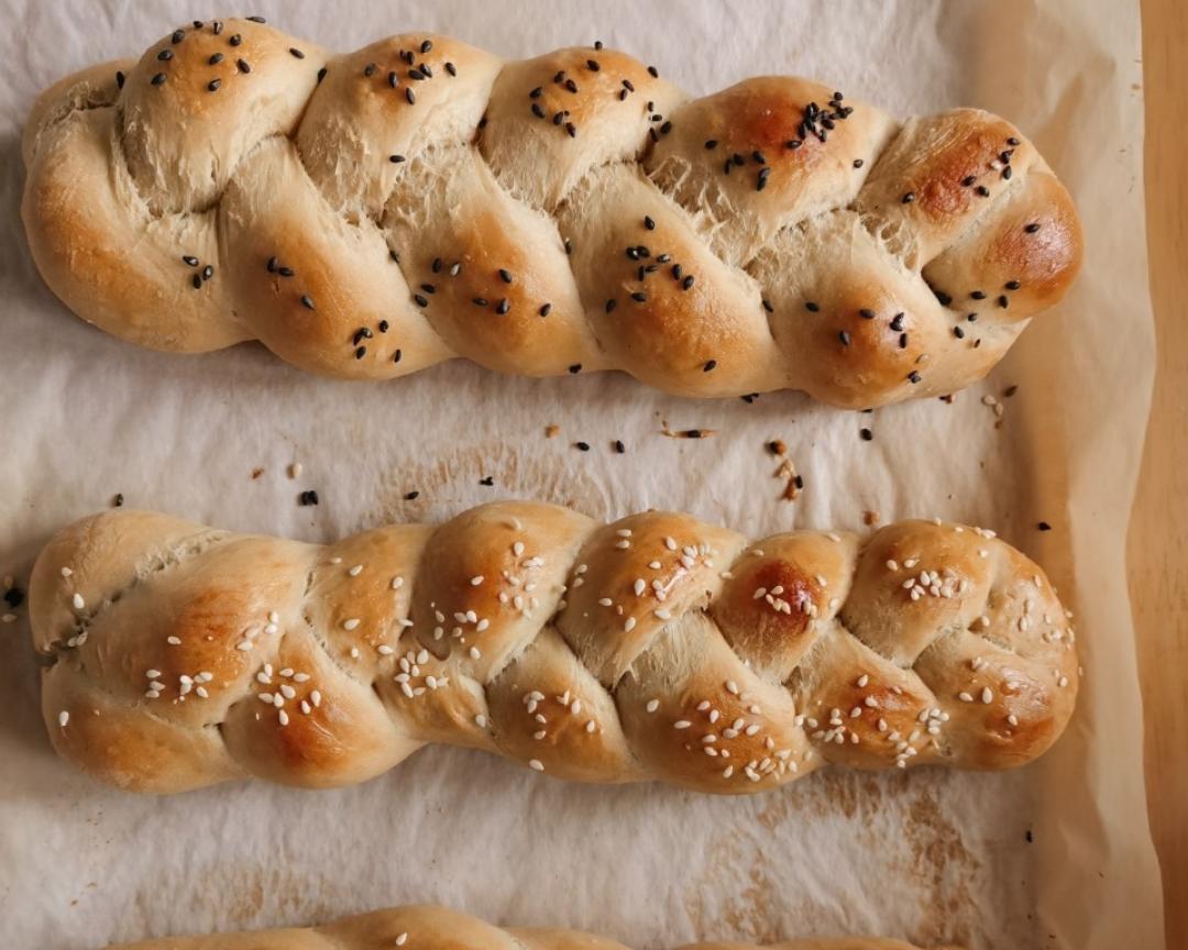 咖啡味辫子面包