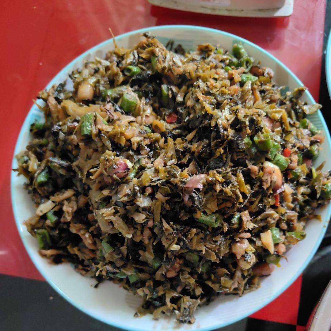 连吃三大碗饭的外婆菜炒肉来咯！