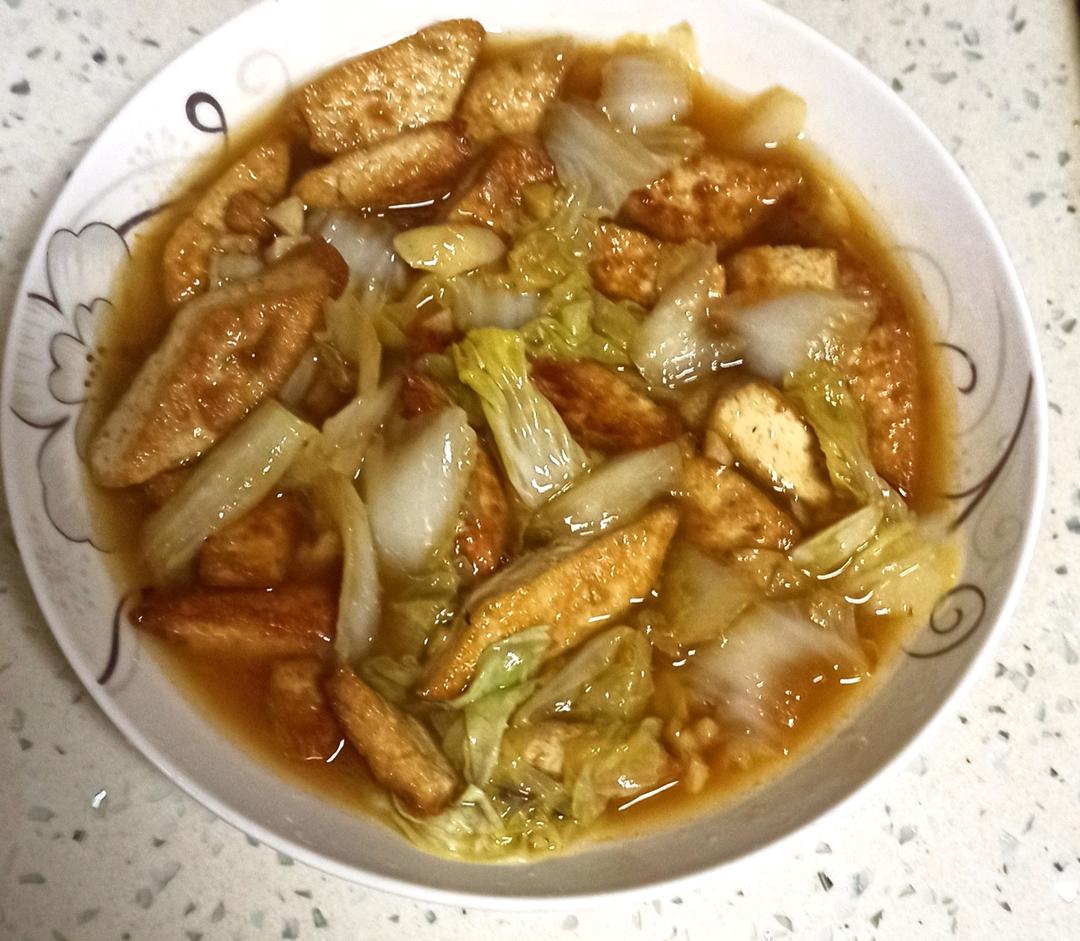 非常入味儿的小白菜炖豆腐