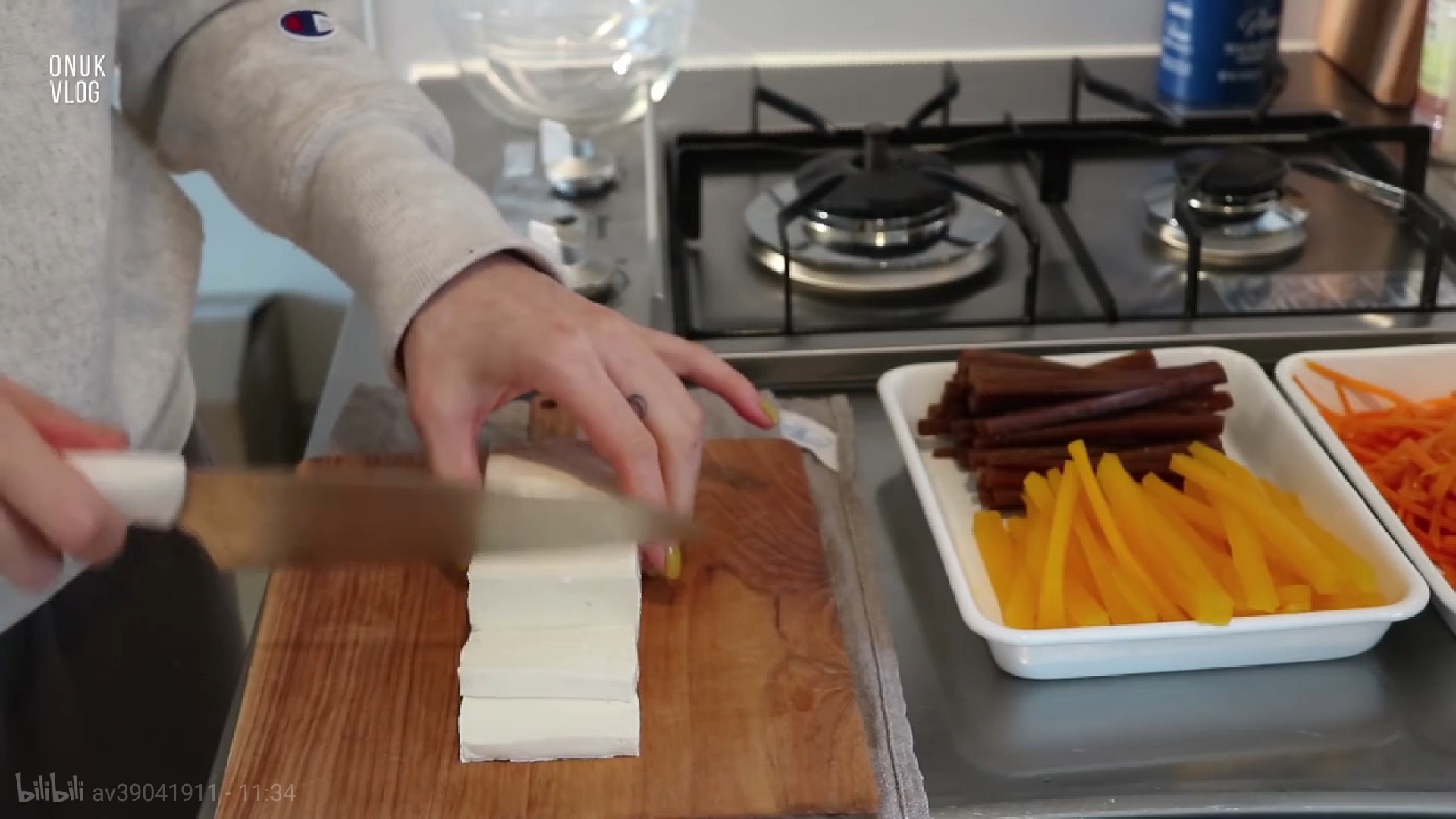 Onuk vlog 迷你紫菜包饭和大酱汤的做法 步骤7