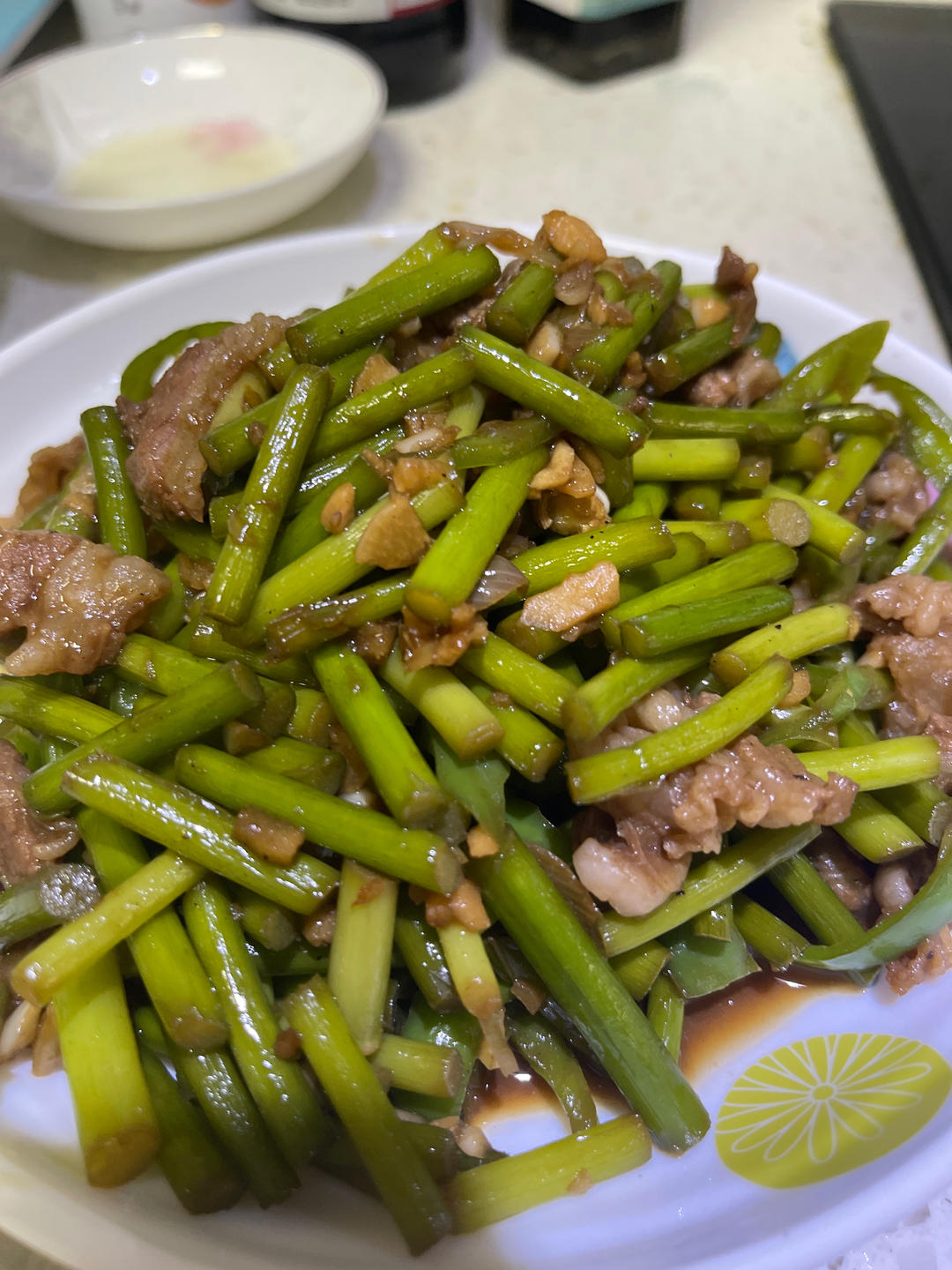 蒜苔炒羊肉