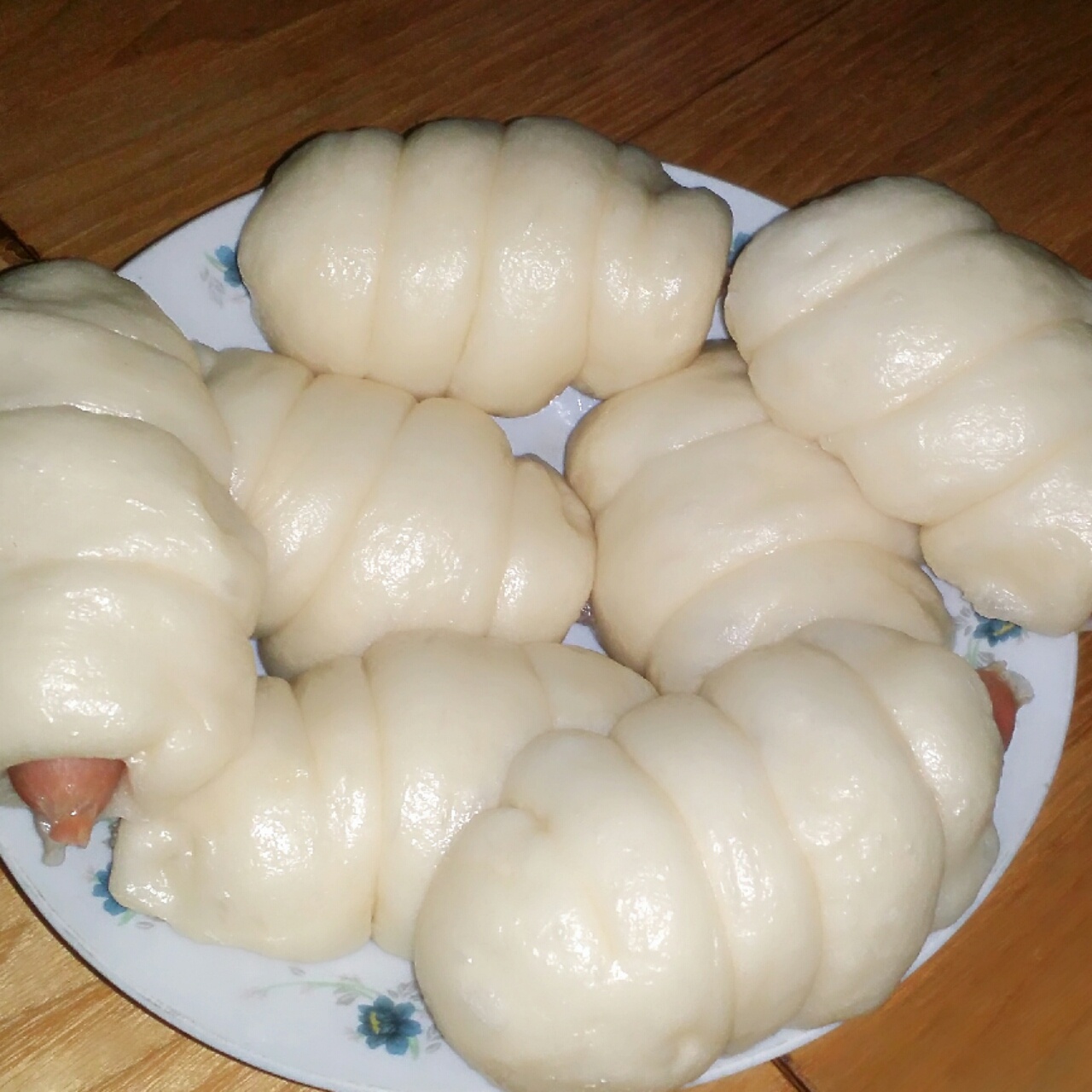 快手火腿卷～一次发酵