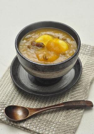 韩国料理——南瓜团子汤(호박죽)的做法 步骤9