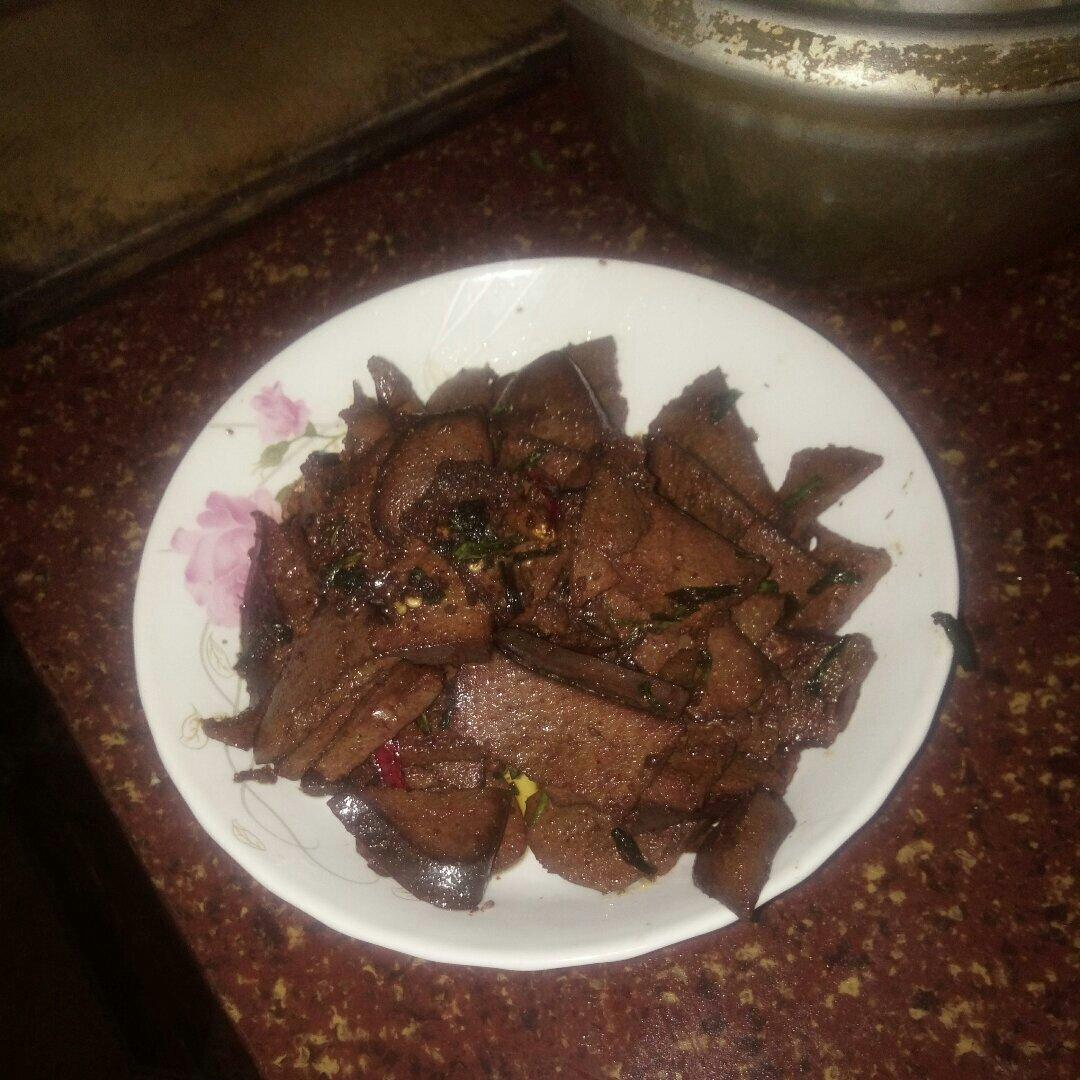 爆炒牛肝
