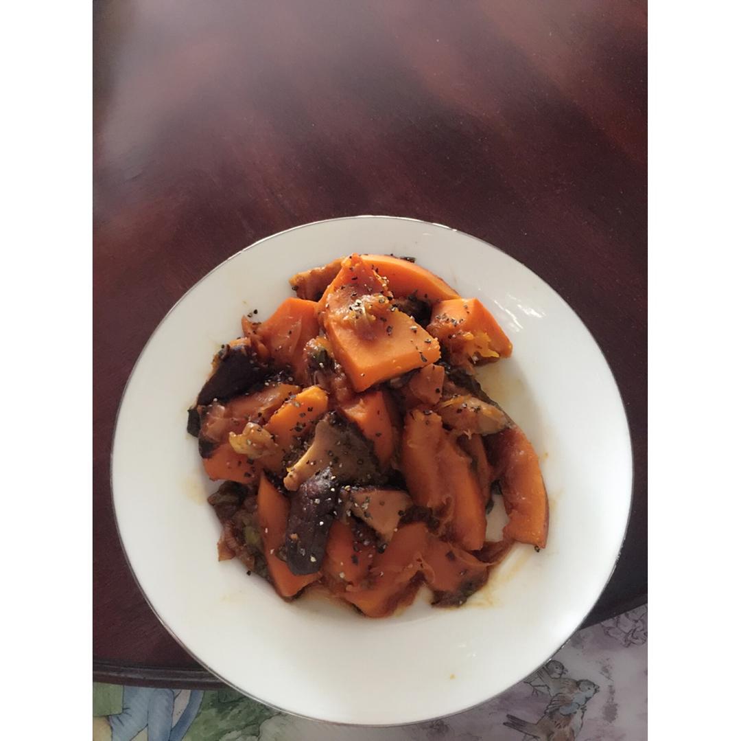 香菇炒南瓜