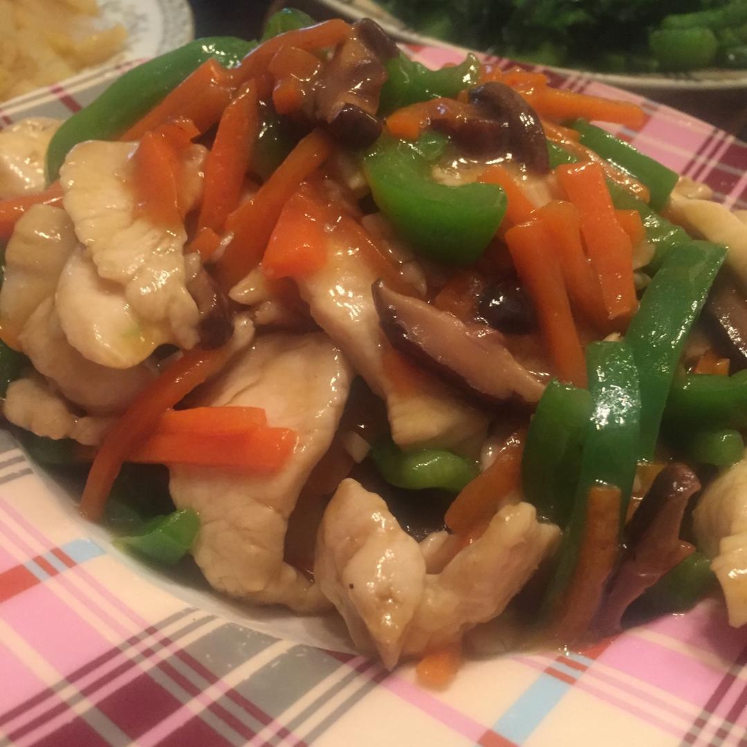 香菇鸡片