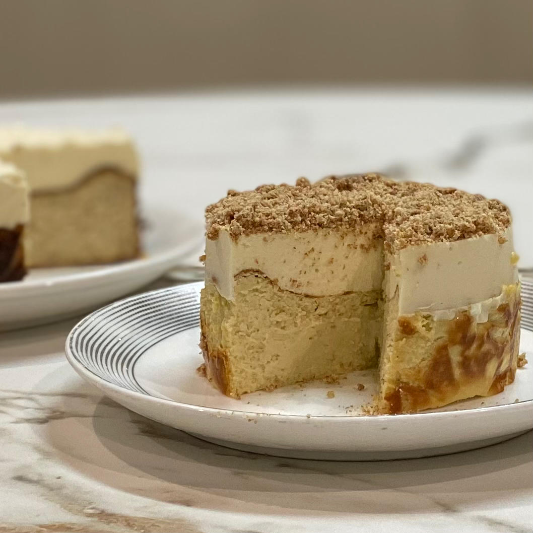 零难度‼️生椰拿铁软心巴斯克🔥一起纵享丝滑