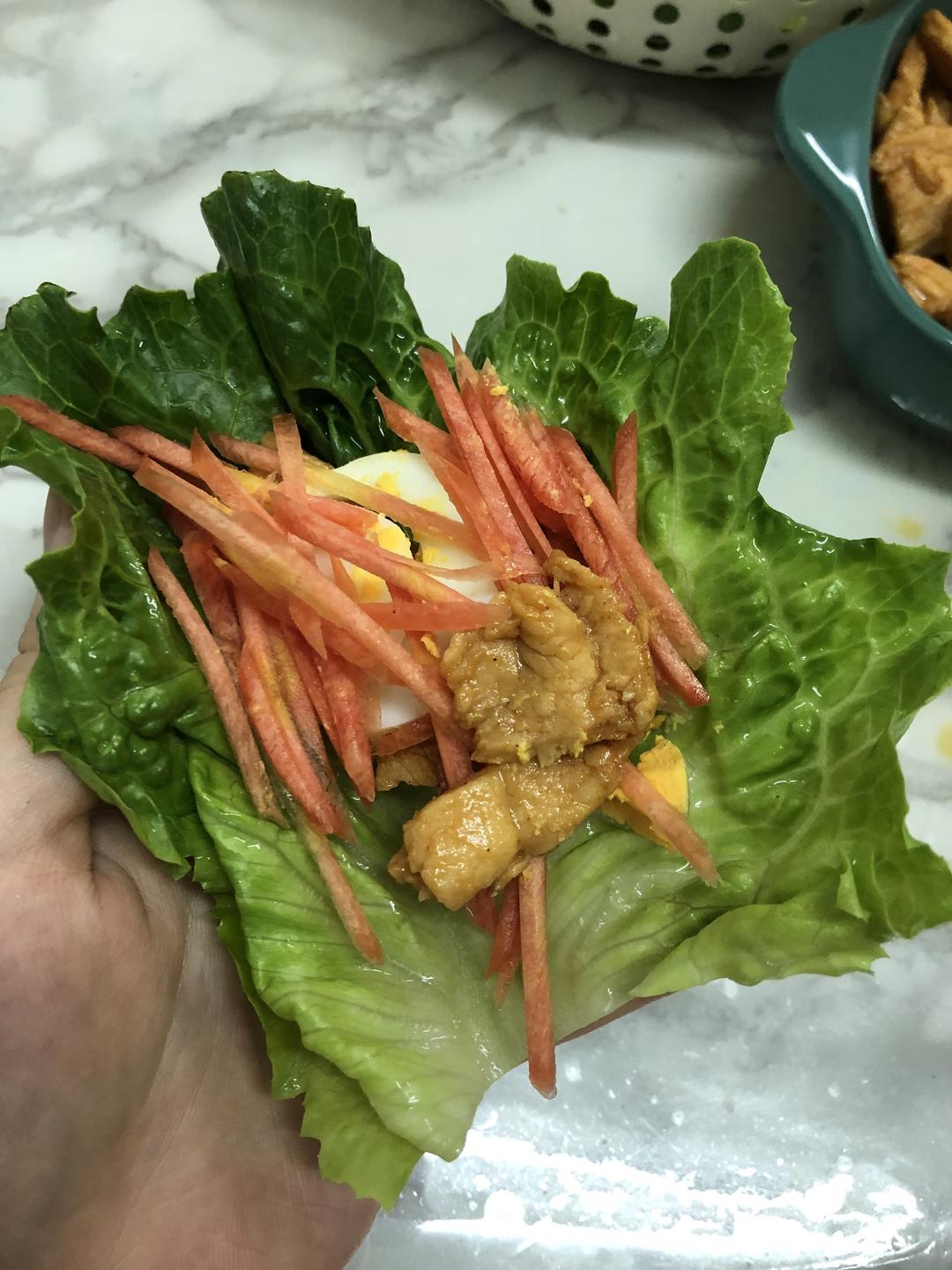 鸡胸肉生菜卷（减肥版）