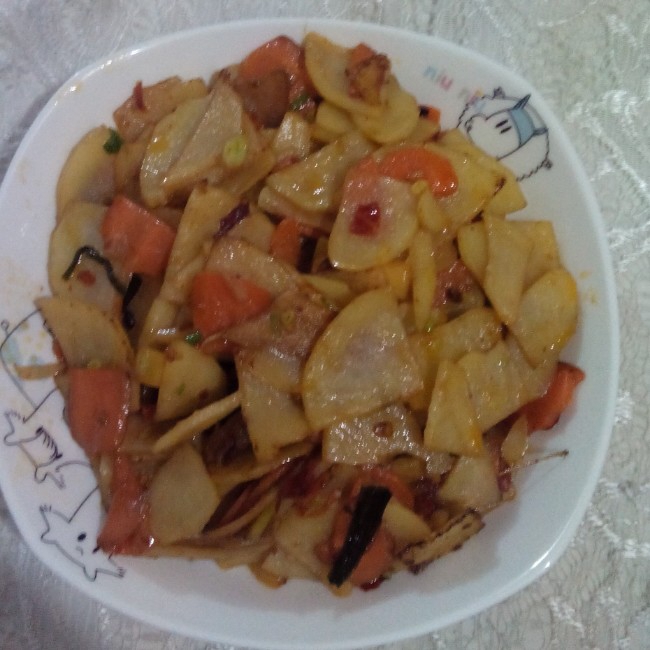 回锅土豆片（老干妈版）