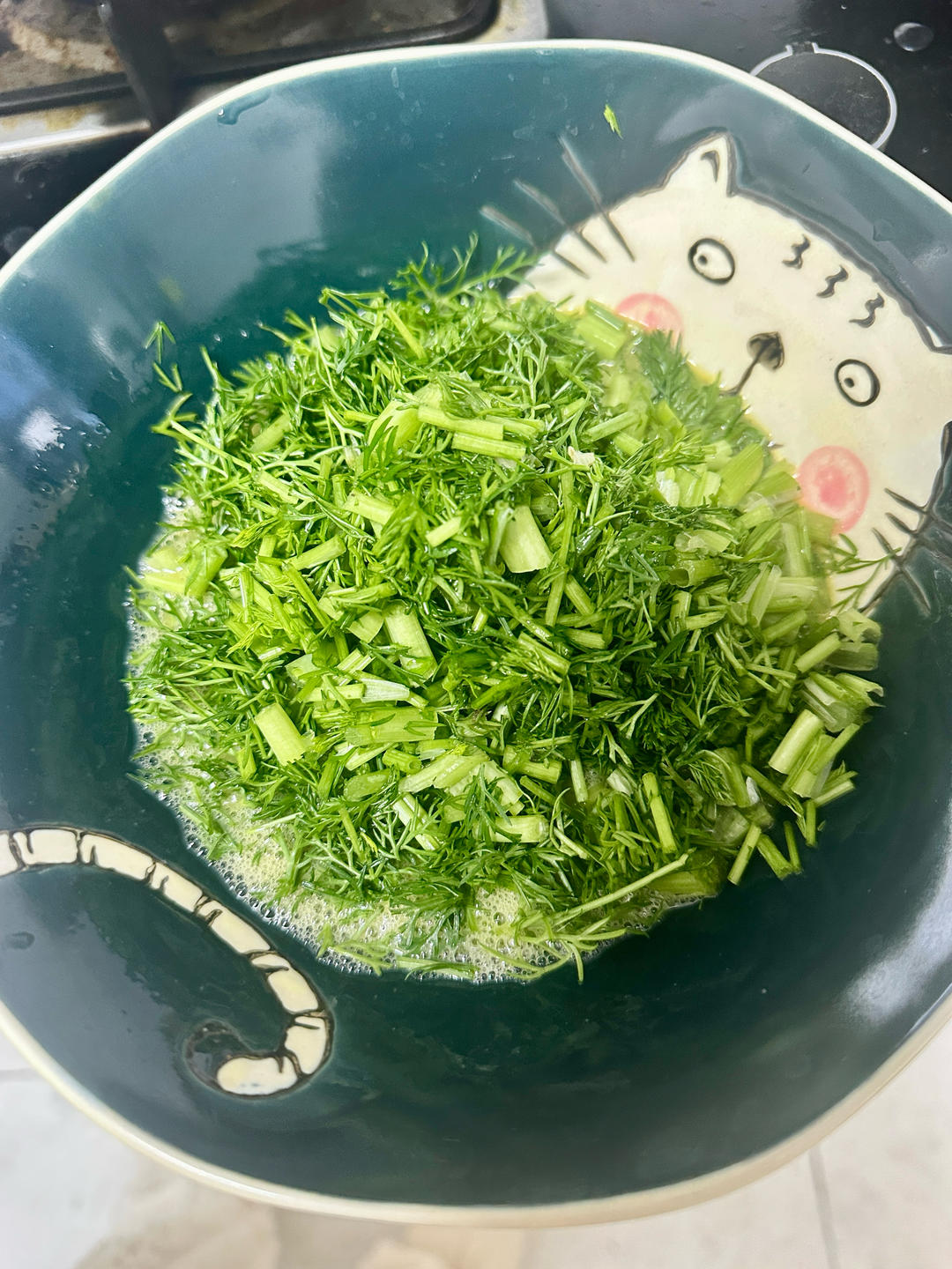 超级好吃的茴香叶炒鸡蛋