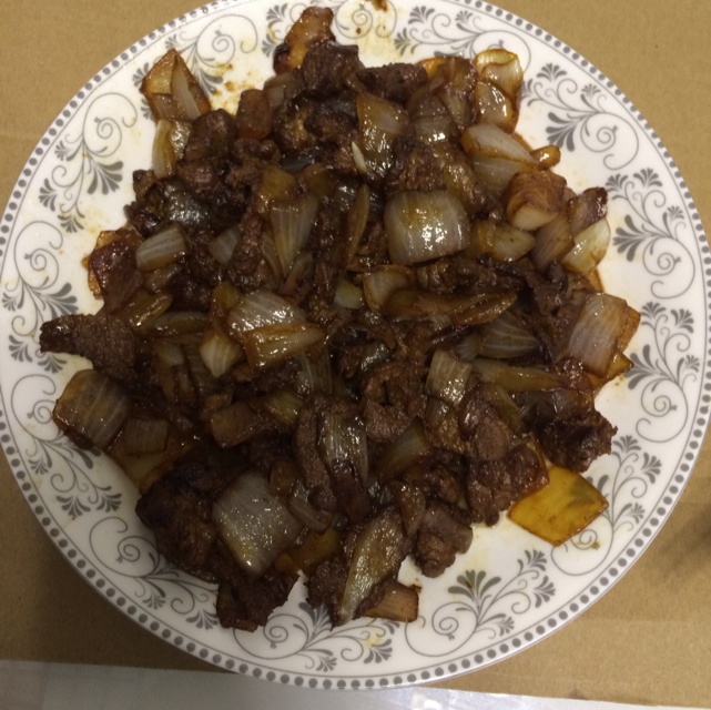 洋葱孜然羊肉片