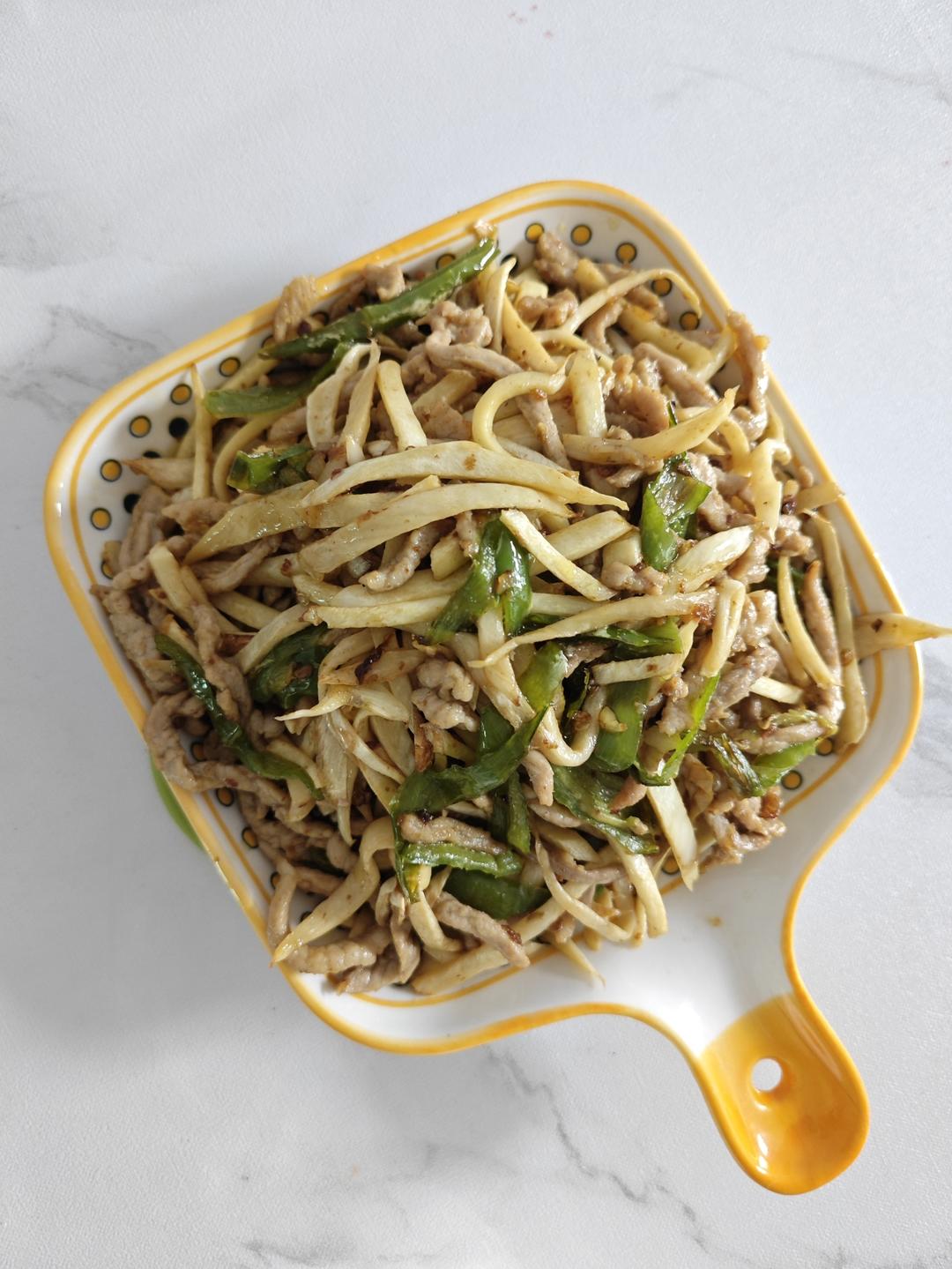 茭白炒肉丝