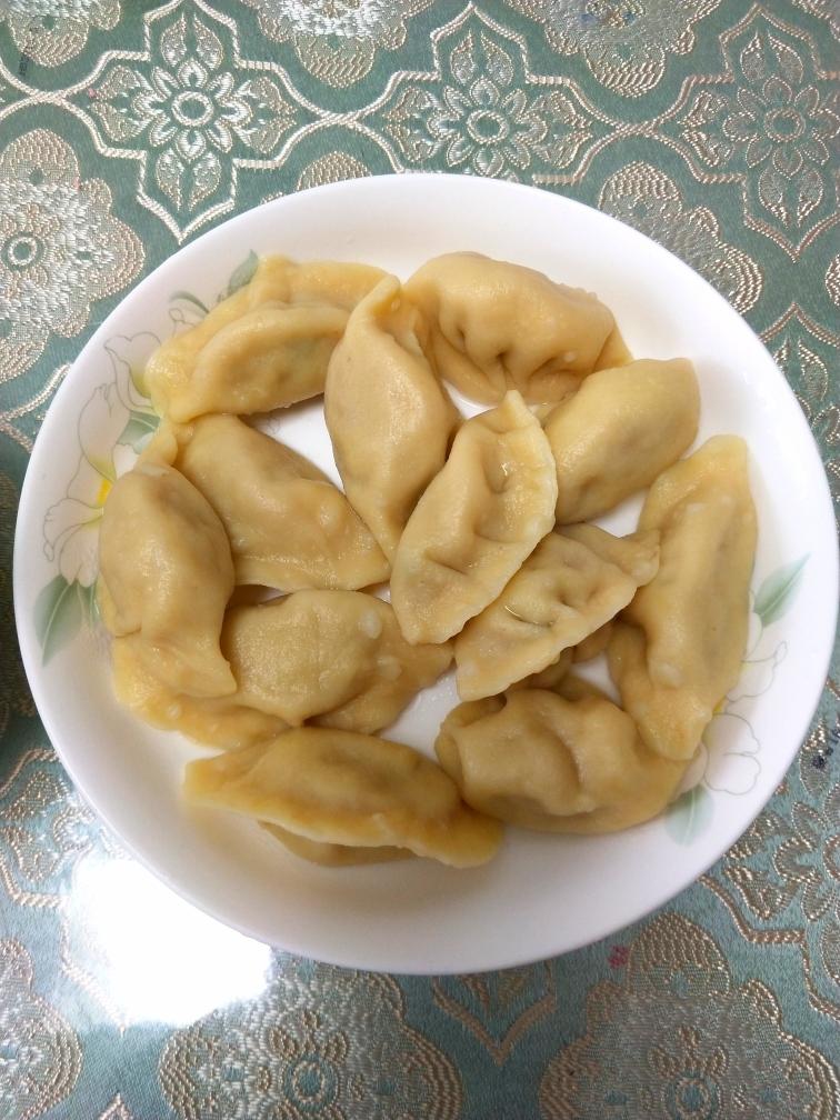 马蹄馅玉米粉饺子