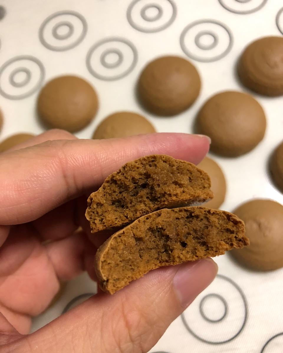 拥有蛋糕组织的意式马卡龙