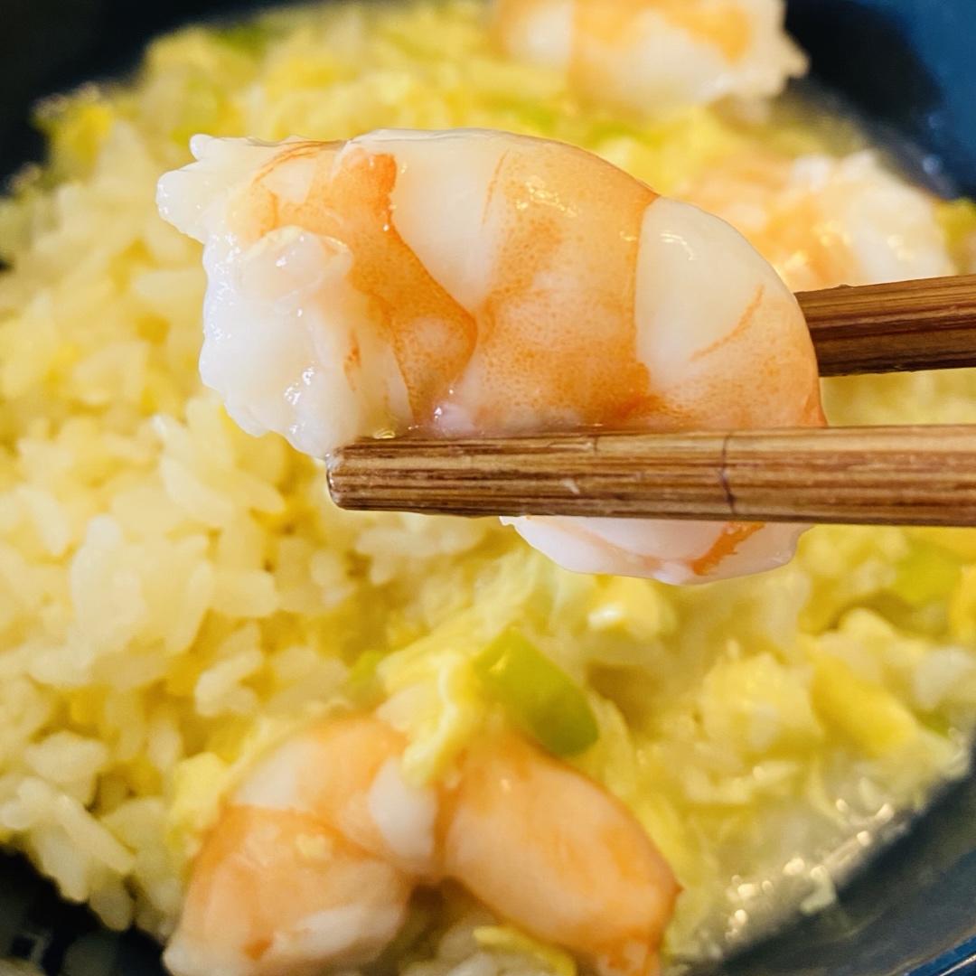 虾仁滑蛋盖饭（港式茶餐厅的味道）