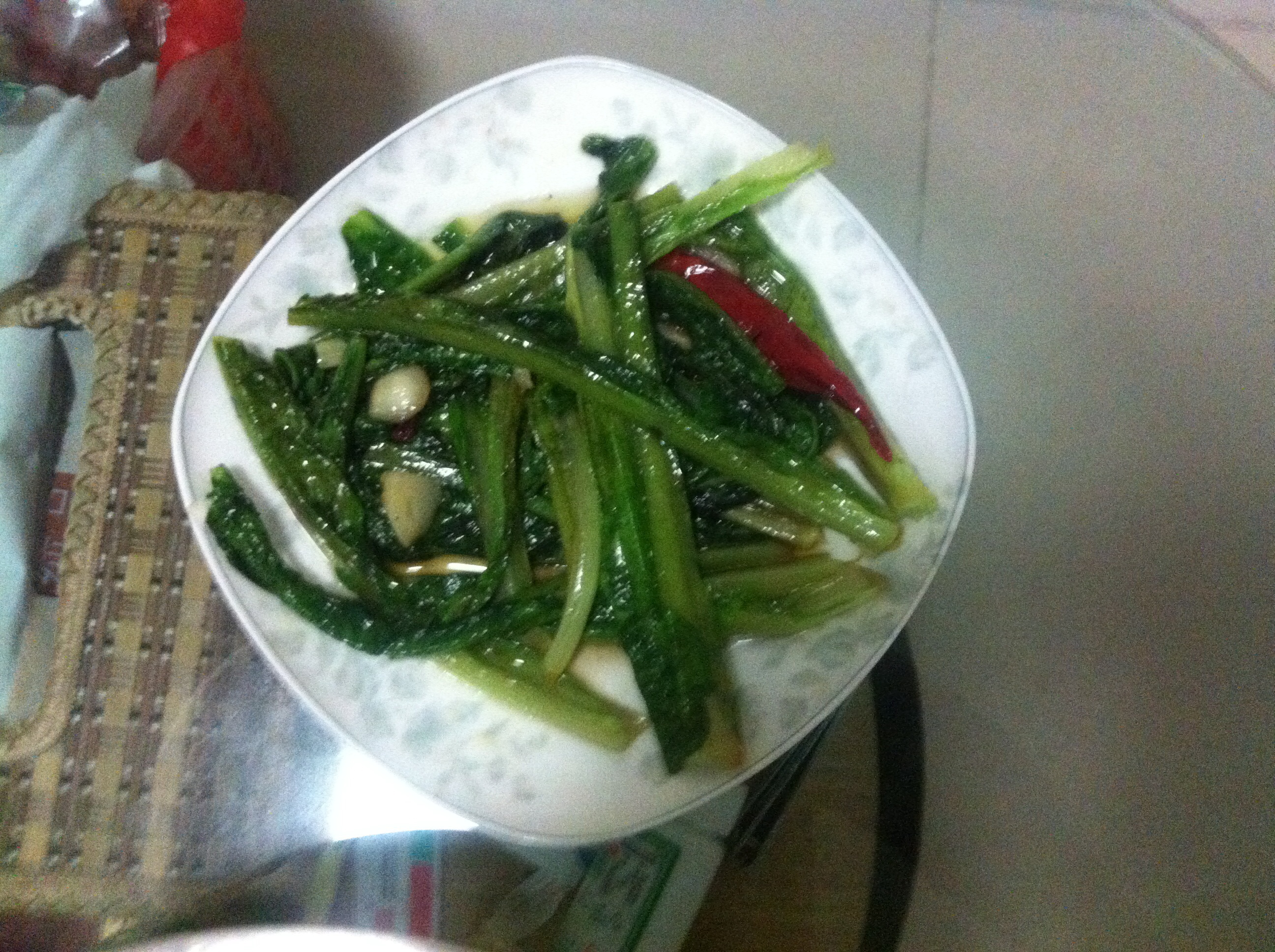 清炒油麦菜
