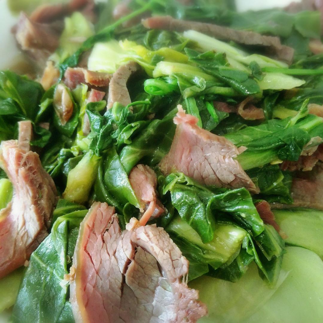 青菜烩牛肉