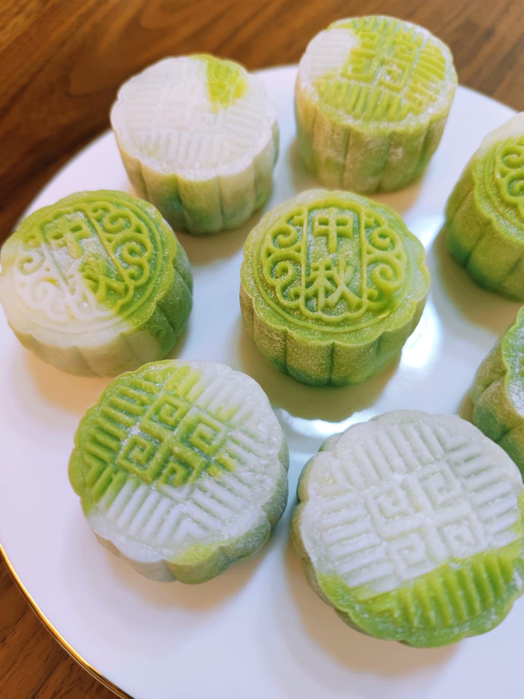 《Tinrry+》斑斓流心冰皮月饼（椰子和榴莲口味）