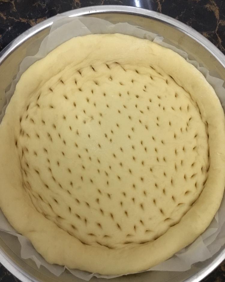 黑椒鸡肉蔬菜披萨
