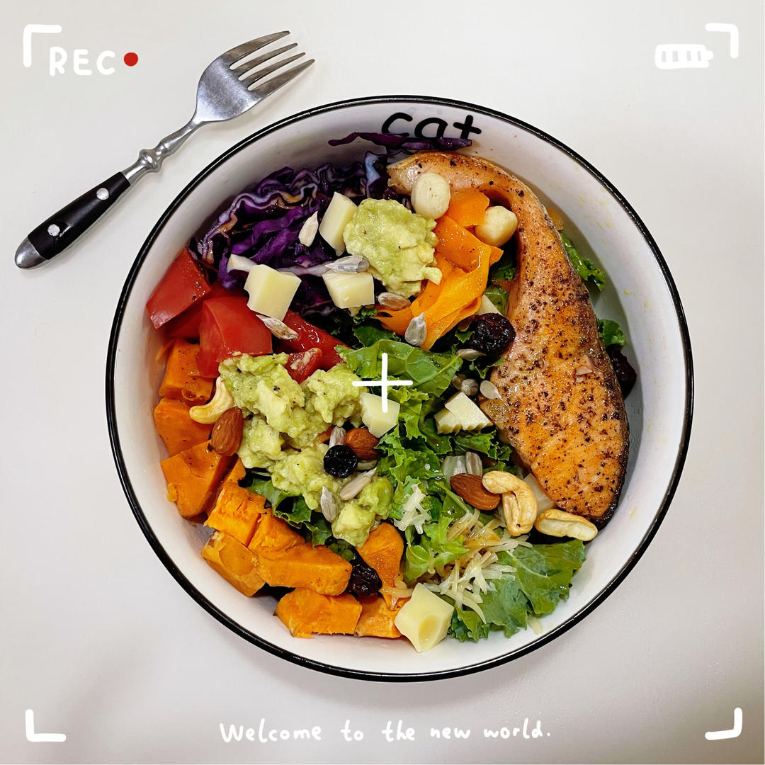 wagas三文鱼牛油果沙拉🥑