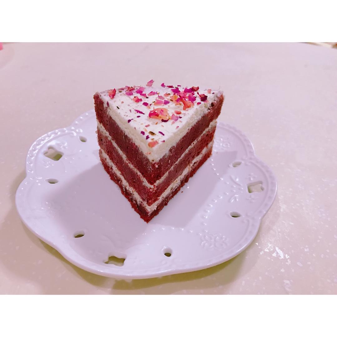 【沐沐酱下厨札记】红丝绒玫瑰蛋糕