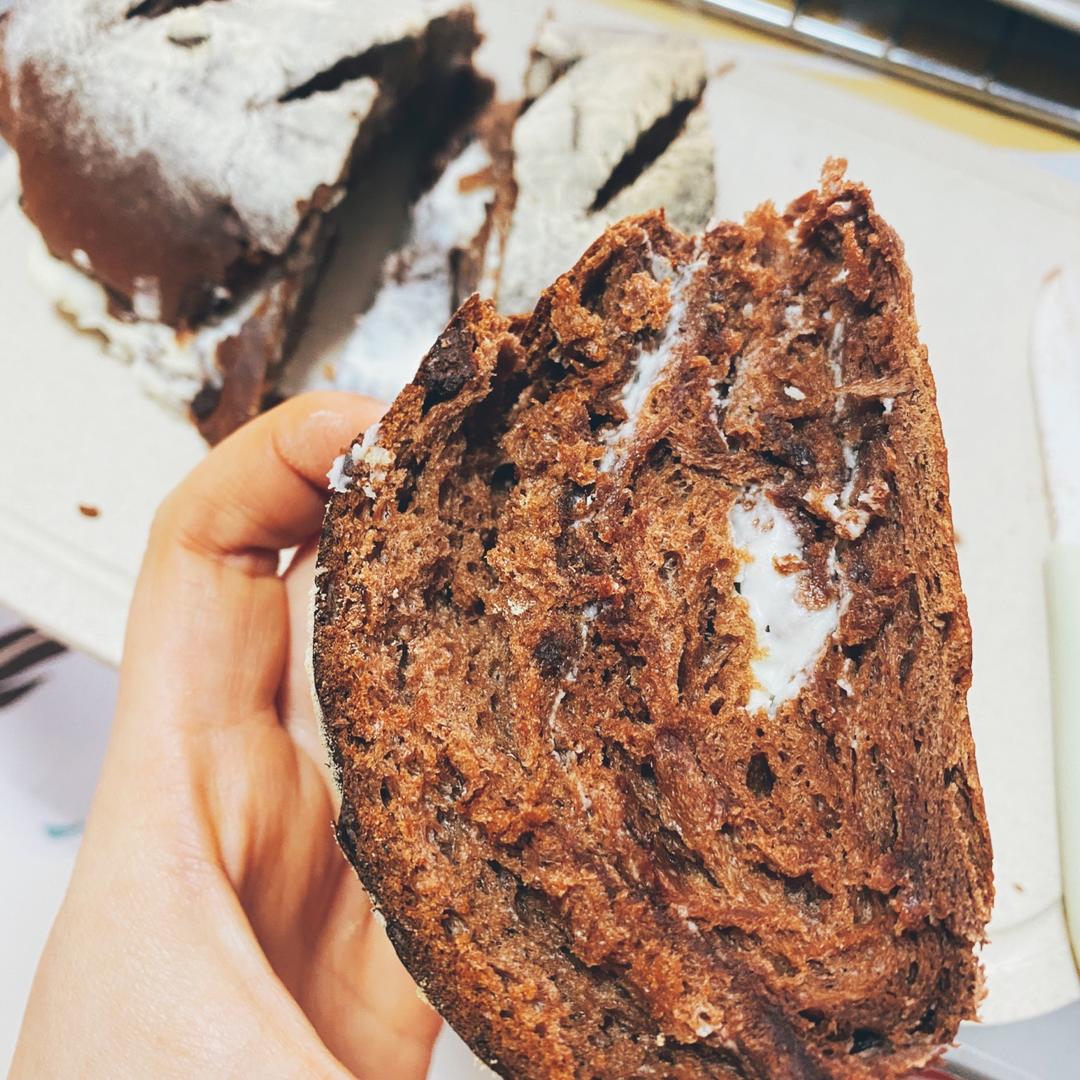 好吃到爆的可可麻薯软欧包