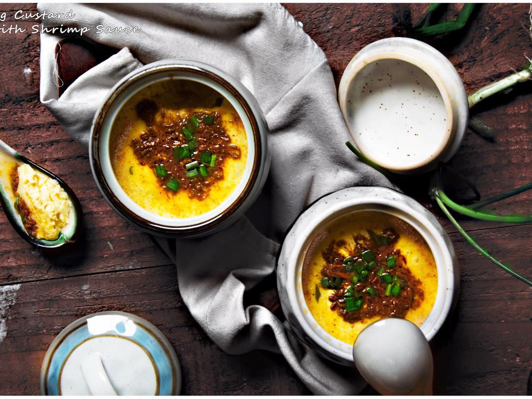 鲜美麻虾酱炖蛋的做法