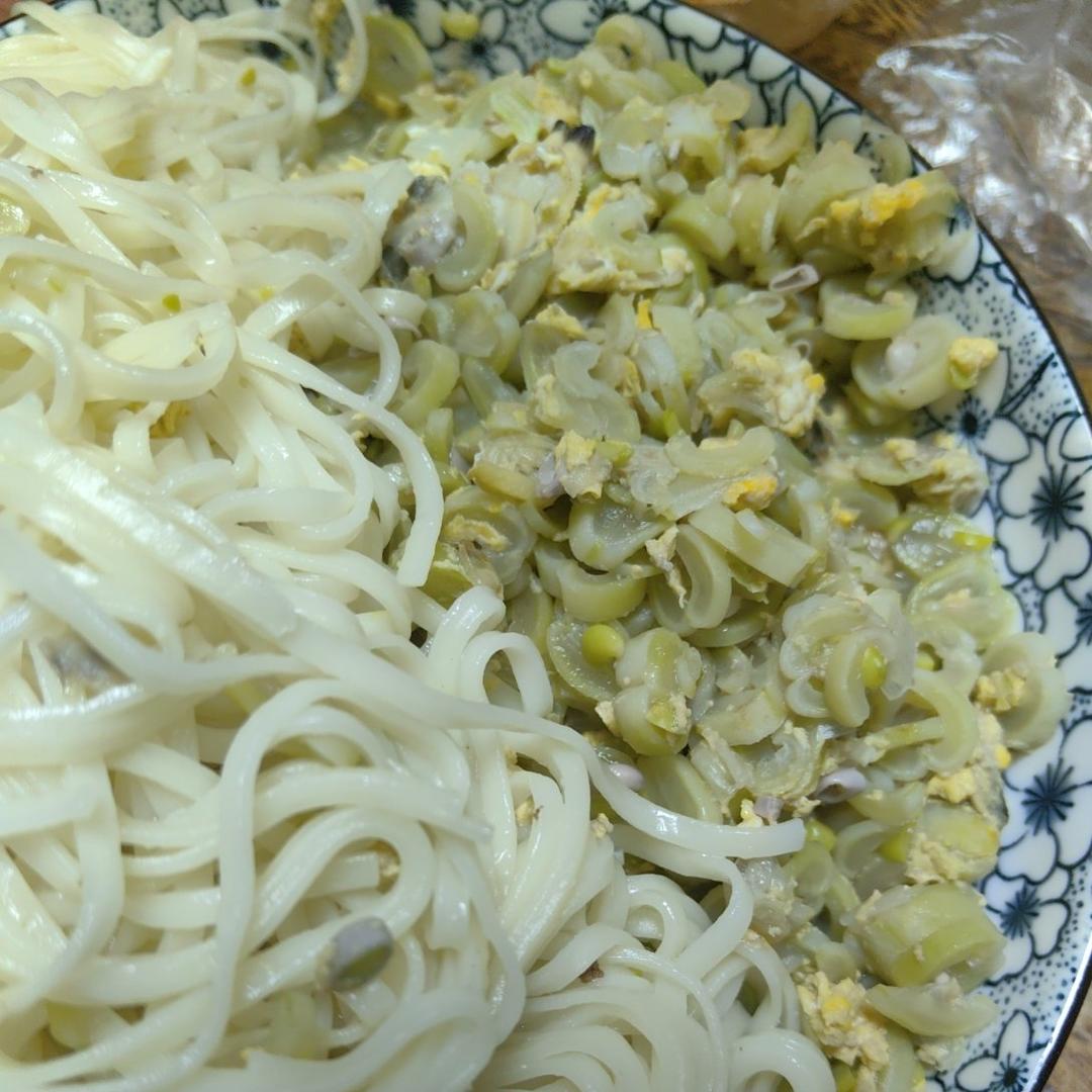 山东海鲜打卤面（豆角蛤蜊打卤面）