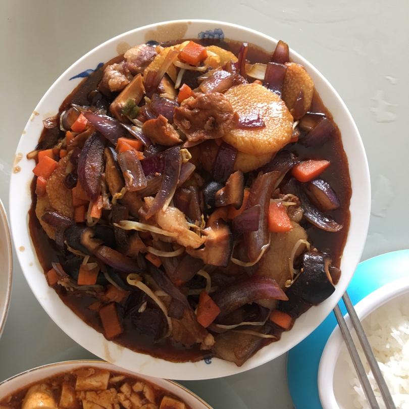 超开胃！香菇拌饭