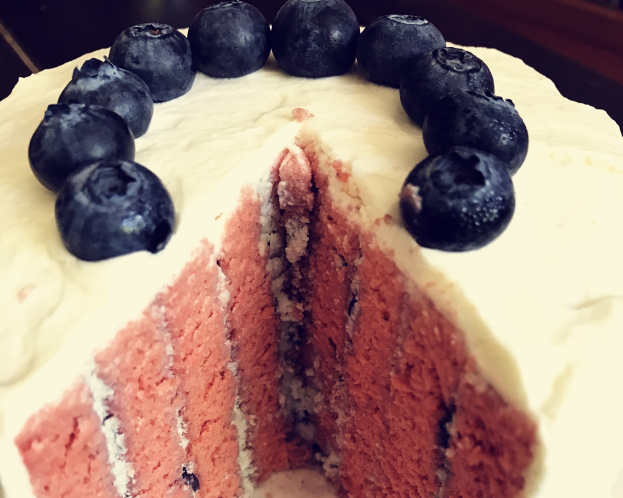 粉玫瑰蓝莓乳酪🌀蛋糕的做法 步骤11