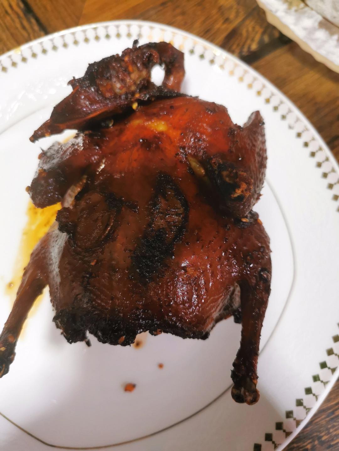 烤麻辣乳鸽简单又好吃的外脆里嫩烤箱版