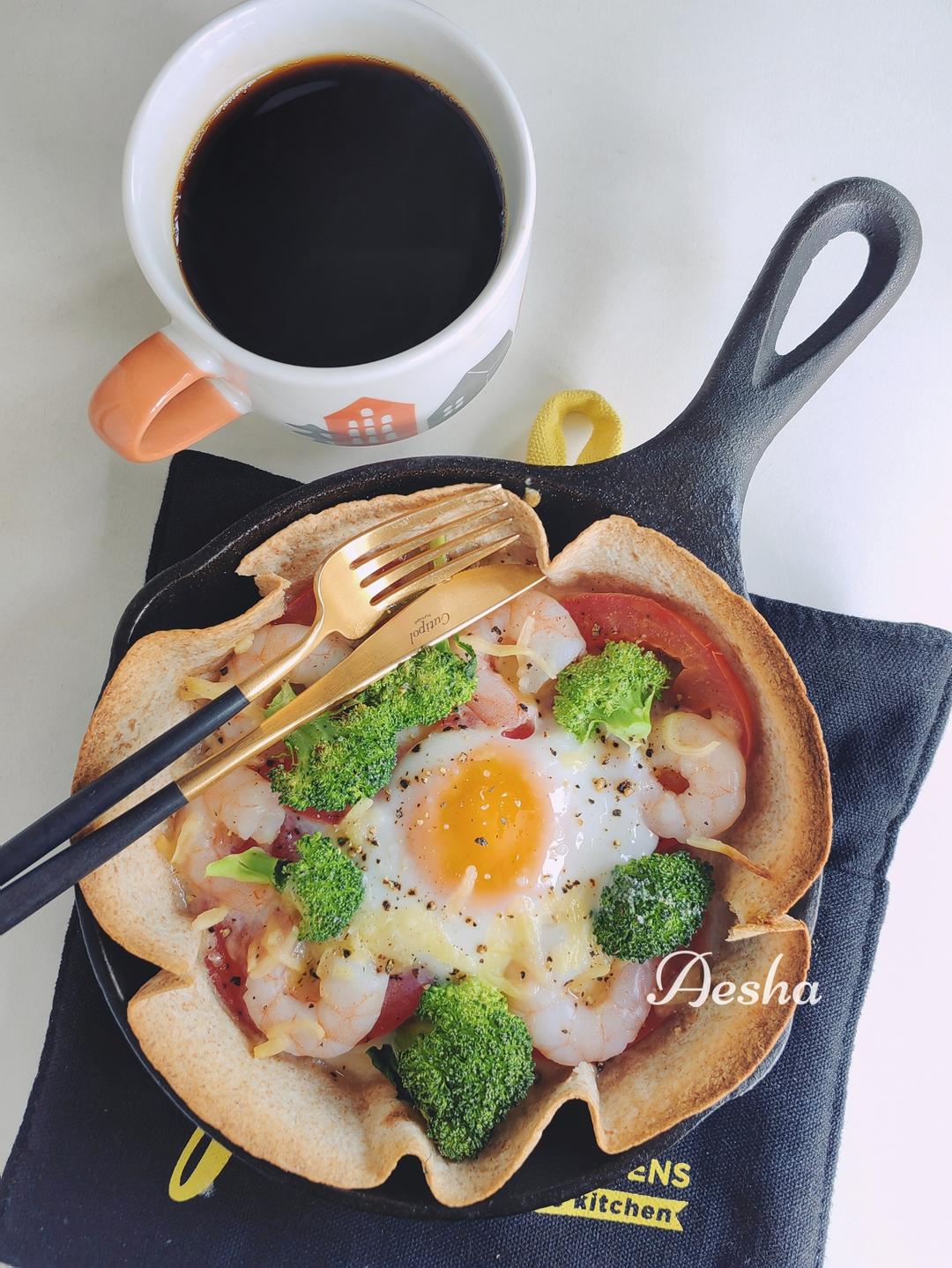 快手早餐—卷饼皮版简易披萨