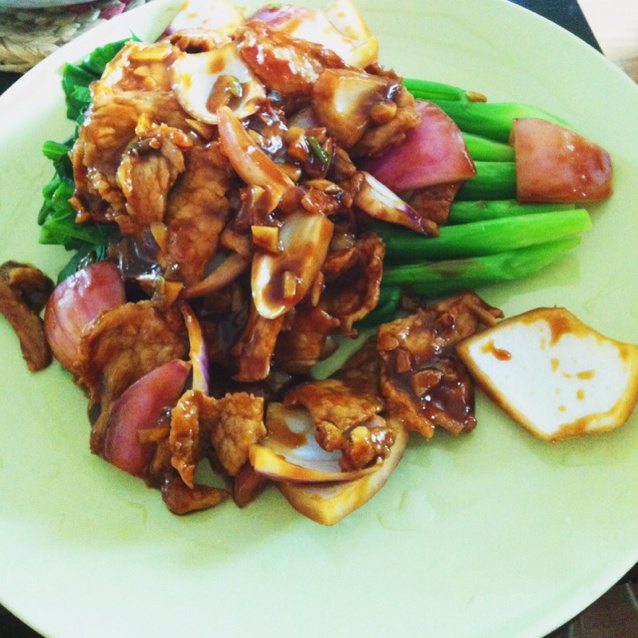 蚝油芥兰牛肉