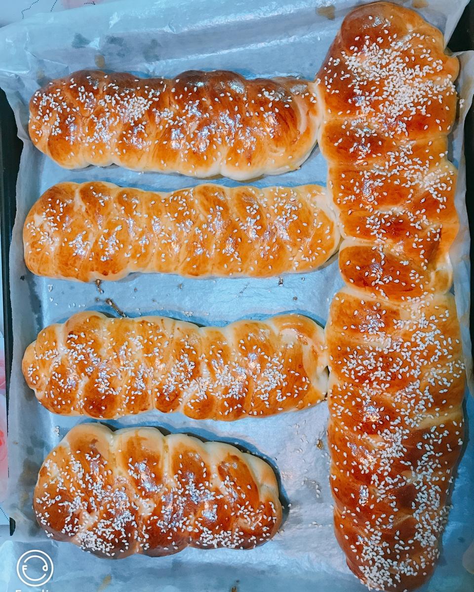 酸奶辫子面包（一次发酵）