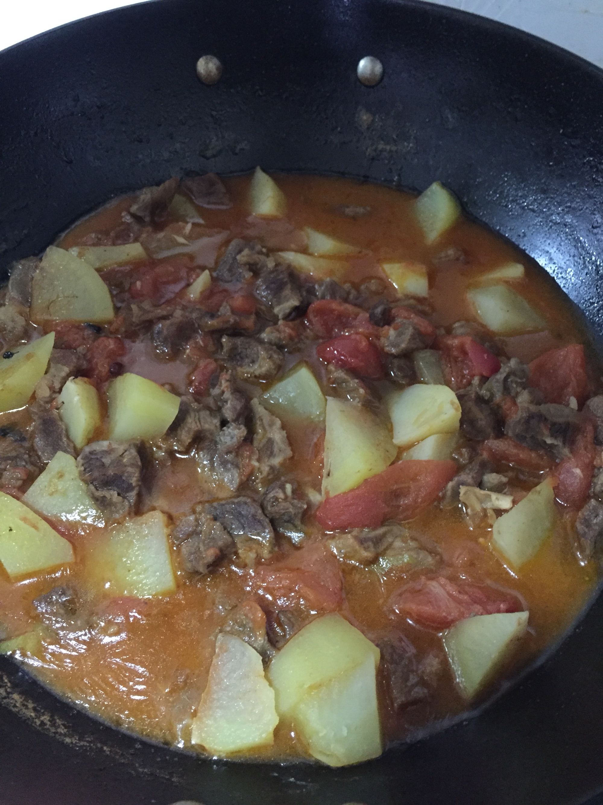 阿迪锅版西红柿牛腩炖土豆的做法 步骤8