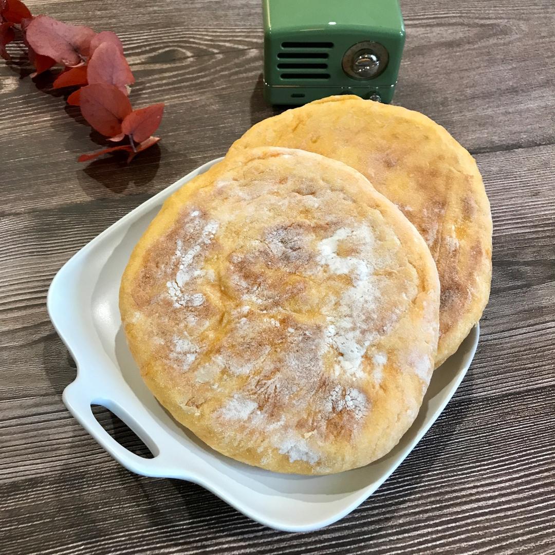 小亚小厨房做的南瓜油酥大饼(发面)